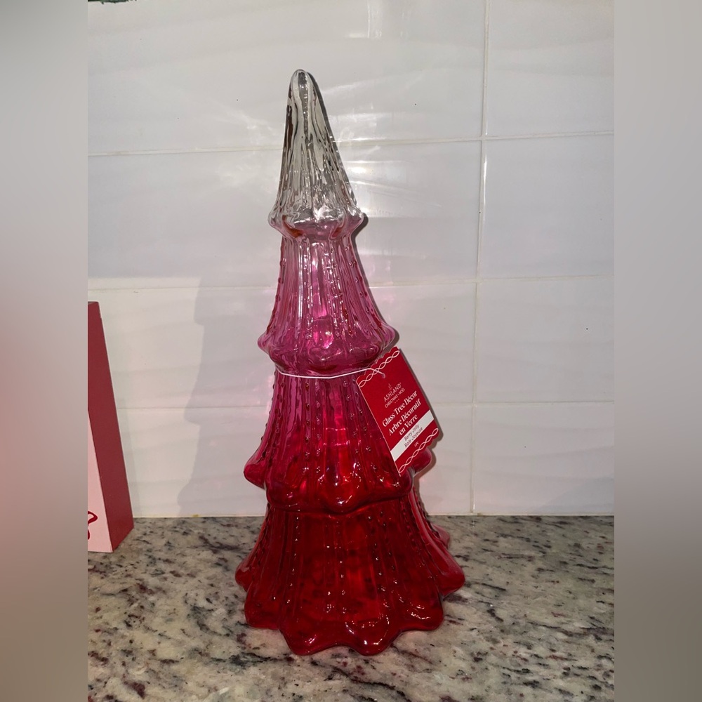 Ashland Berry Jolly Glass Tree Decor